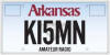 Arkansas Amateur Radio Specialty License Plate - RF Cafe