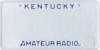Kentucky Amateur Radio Specialty License Plate - RF Cafe