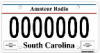 South Carolina Amateur Radio Specialty License Plate - RF Cafe