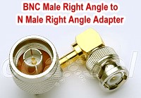 BNC Male Right Angle to N Male Right Angle Adapter - RF Cafe