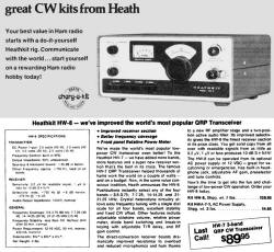 Vintage HW-8 QRP Transceiver Kit Spring 1976 Catalog - RF Cafe Cool Product