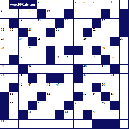 Science & Engineering Crossword Puzzle 12/2/2018 - RF Cafe
