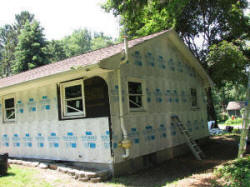 RF Cafe: Erie HQ - replacement windows and Styrofoam wrap