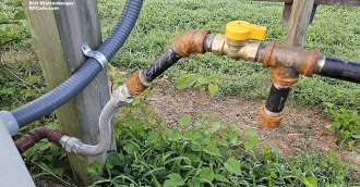 LP gas line connection to 26 kW Generac generator - RF Cafe Website