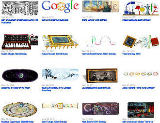 Google Technology and Science Doodles - RF Cafe