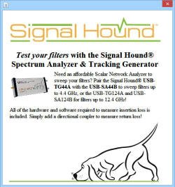 Signal Hound spectrum analyzers - RF Cafe