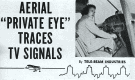 Aerial "Private Eye" Traces TV Signals, July 1954 Radio & Television News - RF Cafe