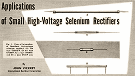 Applications of Small High-Voltage Selenium Rectifiers, October 1956 Radio & Television News - RF Cafe Website