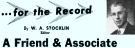 For the Record - A Friend & Associate, September 1960 Electronics World - RF Cafe Website