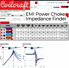 Coilcraft EMI Power Choke Impedance Finder - RF Cafe