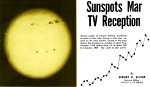 Sunspots Mar TV Reception, August 1957 Radio & TV News - RF Cafe