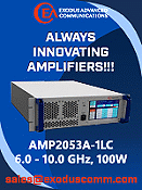 Exodus AMP2053A-1LC, 6-10 GHz, 100 W SSPA - RF Cafe