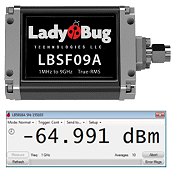 LadyBug LBSF09A 1 MHz to 9 GHz True RMS Power Sensor - RF Cafe