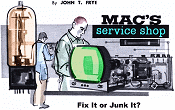 Mac's Service Shop: Fix It or Junk It?, September 1969 Electronics World - RF Cafe