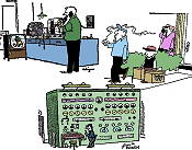 Electronics-Themed Comics, August 1961 Radio-Electronics - RF Cafe