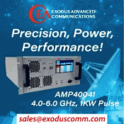 Exodus AMP40041, 4.0–6.0 GHz, 1&nbsp;kW Pulse, High-Power Solid-State Amplifier - RF Cafe