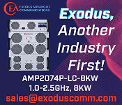 Exodus Advanced Communications 1-2.5 GHz, 8 kW SSPA - RF Cafe