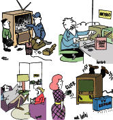 Electronics-Themed Comics, September 1964 Radio-Electronics - RF Cafe