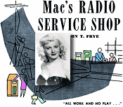 Mac's Radio Service Shop: All Work and No Play, March 1952 Radio & Television News, Dagmar (wikipedia) - RF Cafe