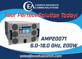 Exodus AMP20071, 6.0-18.0&nbsp;GHz, 200&nbsp;Watt SSHPA - RF Cafe