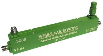 Werbel Microwave WMC-0.5-20-30dB-S 30&nbsp;dB Coupler for 0.5 - 20&nbsp;GHz - RF Cafe