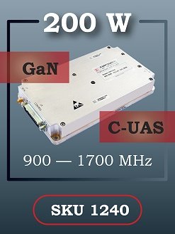 Empower RF Systems Model 1240, 900-1700 MHz SSPA for C-UAS & EW - RF Cafe Website
