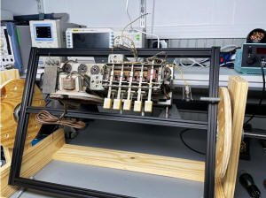 Zenith Model 6S511 chassis in the fixture (Bob Davis) - RF Cafe