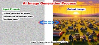 Image was generated by Microsoft's Designer AI engine using only the prompt shown - no edits - RF Cafe