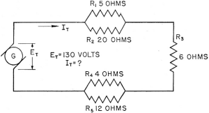 Five resistances are connected as indicated - RF Cafe