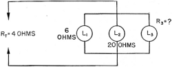  Figure 22. - Sample problem on resistances in parallel.