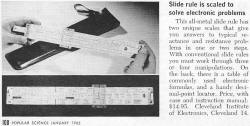 Cleveland Institute of Electronics, Slide Rule Product Feature, January 1965 Popular Science