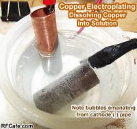 Copper Electroplating of Crosley 03CB Radio Hardware - RF Cafe