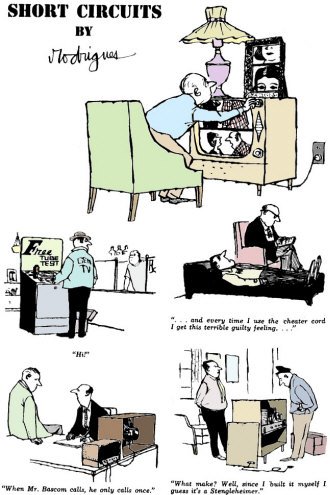 Electronics-Themed Comics-&nbsp; Short Circuits, January 1962 Electronics Illustrated - RF Cafe Website