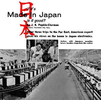 If It's Made in Japan, Is It Good?, October 1959 Electronics Illustrated - RF Cafe
