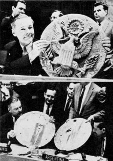 Russian Spy Radio in U.S. Embassy - "The Thing", January 1962 Electronics Illustrated - RF Cafe