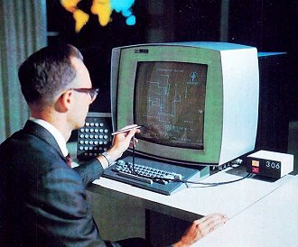 World Trade Center in New York, an engineer from the Norden division of United Aircraft instructs an IBM 360 computer - RF Cafe