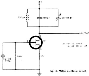 Miller oscillator circuit - RF Cafe