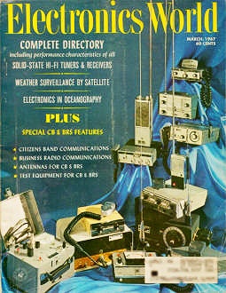March 1967 Electronics World Cover - RF Cafe