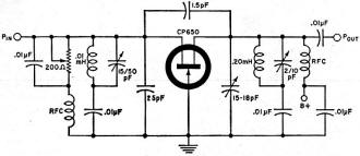 FET amplifier used as a CATV distribution amplifier - RF Cafe
