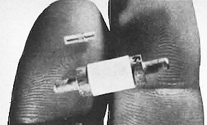 The larger device is intended for the Gunn bulk oscillator - RF Cafe