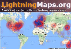 Blitzortung.org lightning detection network - RF Cafe