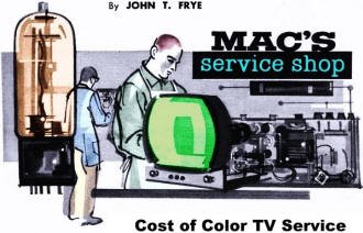 Mac's Service Shop: Cost of Color TV Service, February 1969 Electronics World - RF Cafe