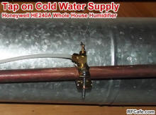 Tap installed on cold water supply pipe - RF Cafe