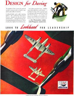 Lockheed Aircraft Corporation P-38 Lightning, April 6, 1942 Life - RF Cafe