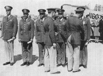 U. S. Army's first negro pilots get their wings at Tuskegee, Alabama Air School