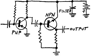 NPN / PNP cascade amplifier - RF Cafe