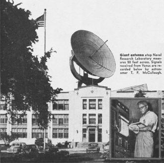 Giant antenna atop Naval Research Laboratory - RF Cafe