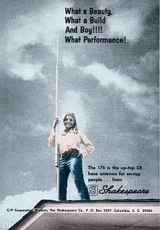 Shakespeare CB Antenna Advertisement, February 1970 Popular Electronics - RF Cafe