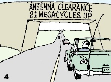 Tunnel overhead clearance limits 1/4-wave antenna height to ~12 feet (21 MHz wavelength) - RF Cafe