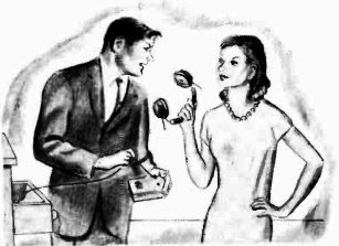 Jerry talking to Loree - RF Cafe